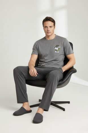 erkek penye kısa kol alt uzun takım