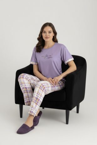 milan baskılı kısa kol alt uzun takım