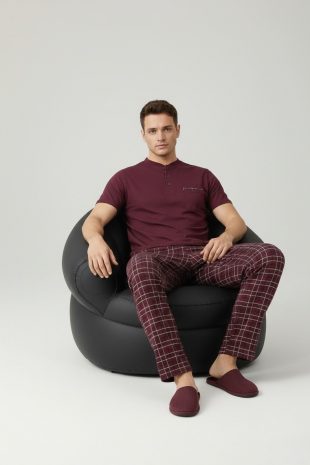 Home kırmızı ekose pijama